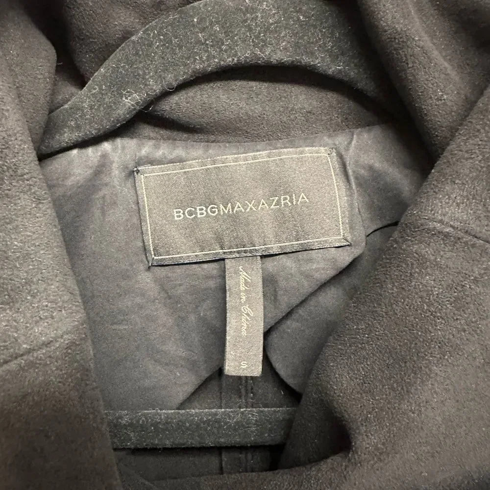 BCBGMAXAZRIA black suede vest